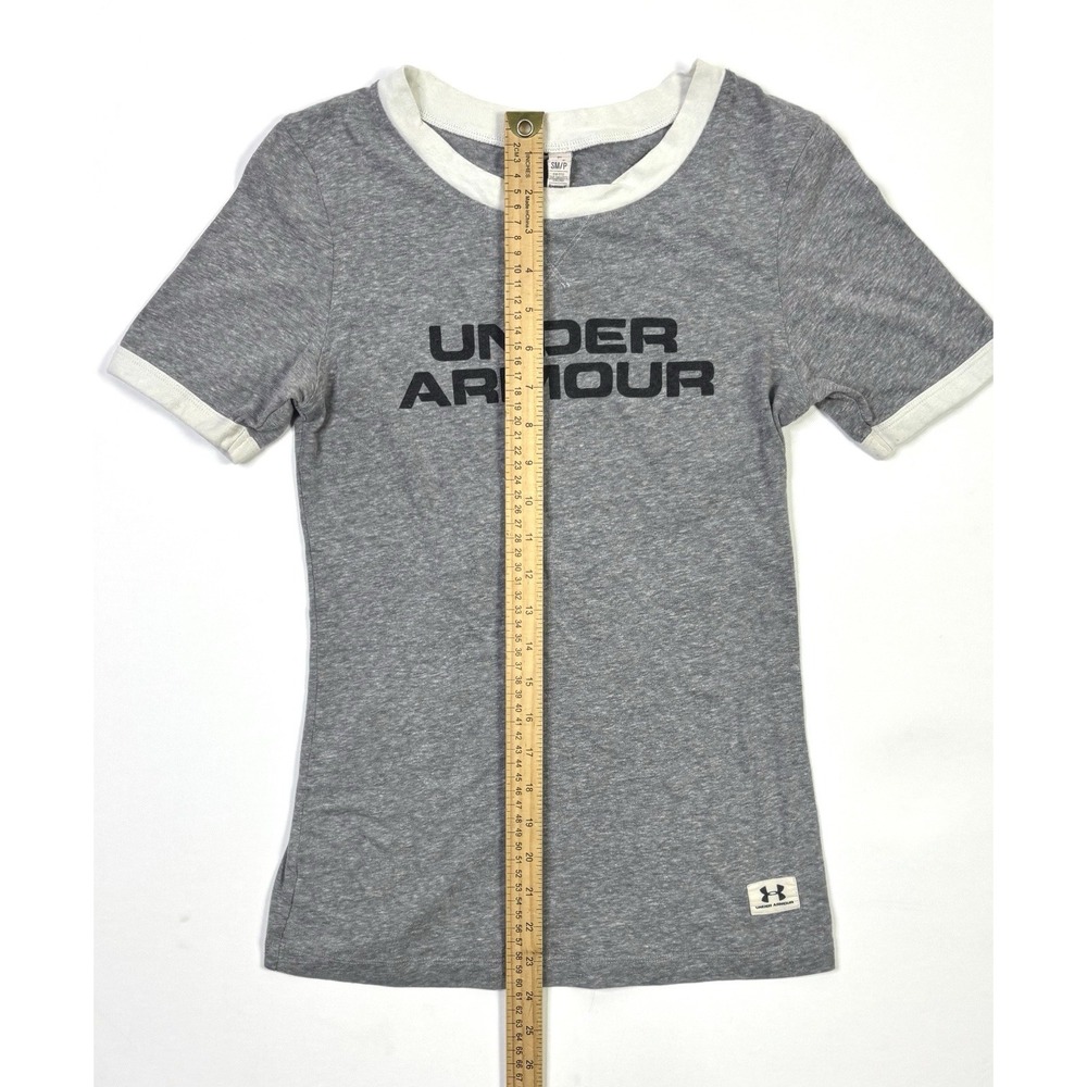 Under Armour Legacy T-Shirt Women's Small Gray Short Sleeve Shirt - Picture 5 of 11